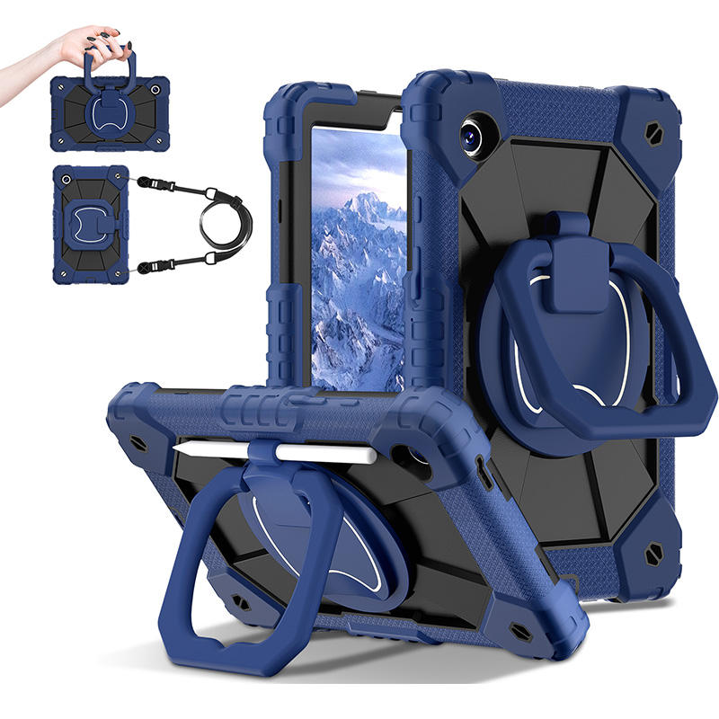 Samsung Galaxy A9 Plus Rugged Tablet Case with Handle Shoulder Strap-L