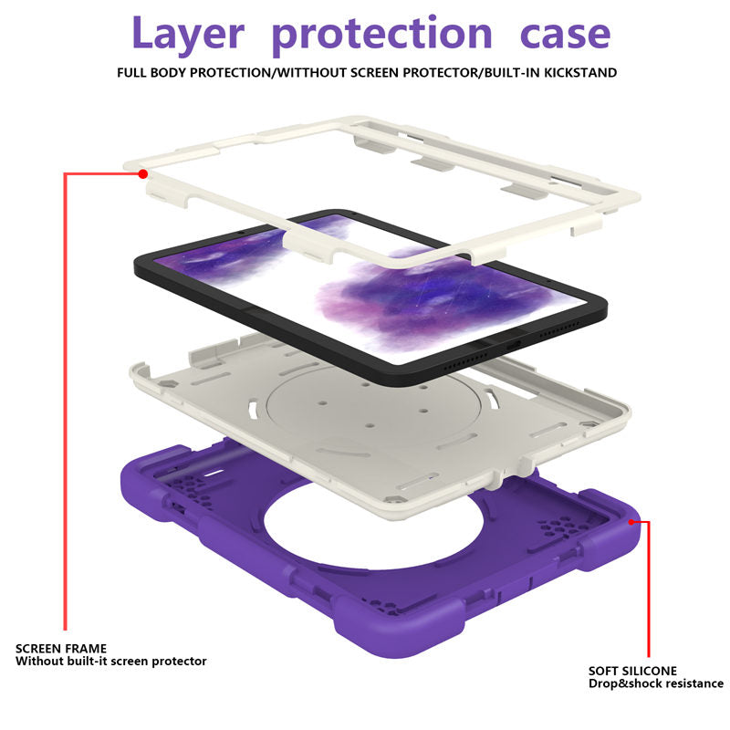 iPad Case For iPad Mini 6 with 360¡ãSwivel Stand-Catharanthus Roseus