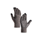 WIWU Winter Woman Gloves Upgraded Touch Screen Anti-Slip Silicone Gel Elastic Cuff Thermal-Coffee White-DZ32