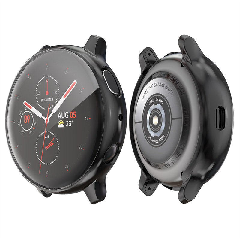 Full Coverage TPU Screen Protective Cover For Samsung Galaxy Watch Active 2 40 44mm-Black