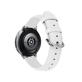 Fashion Leather Watch Band For Samsung Galaxy Watch 42/46mm Gear S3 Frontier/Classic(White)