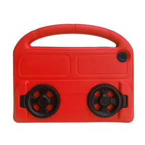 Wheel Samsung Tablet Case For Tab A 10.1 T510/T515(2019) Shockproof Stand Cover With Handle Stand-Red