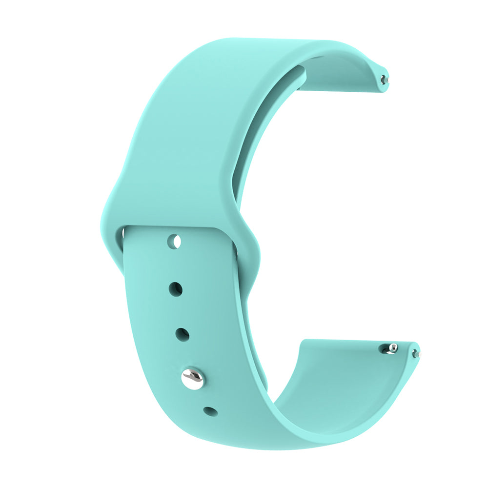 Silicone Watch Band Pure Color Reverse Buckle WristBand For Samsung Galaxy Watch 42/46mm Gear S3 Frontier/Classic(Mint Green)