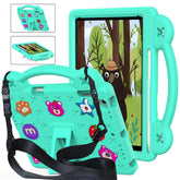 Strawberry Rugged iPad Case With Holder Shoulder Strap for PRO 9.7 Air1/ Air2-MintGreen