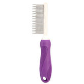 Pet Comb with Long Short Stainless Steel Teeth for Removing Matted Fur Safe Gentle Brush