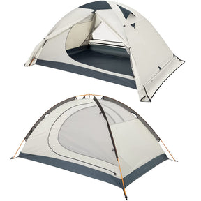 Camping Tent Waterproof Ultralight Backpacking Double Layer Tent Easy Set Up-White