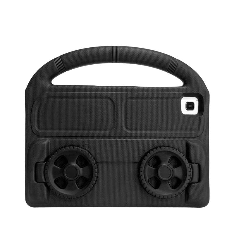 Wheel Samsung Tablet Case For Tab S P6 Lite/A7 (2020)/S5E (2019) Shockproof Stand Cover With Handle Stand-Black