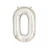 Number Balloons Giant Jumbo Number Foil Mylar Balloons for Birthday and Anniversary Decorations -Silver