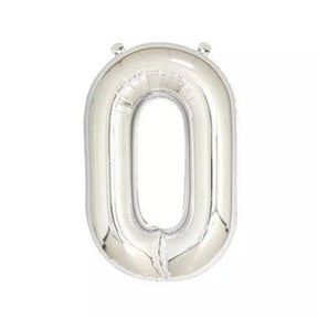 Number Balloons Giant Jumbo Number Foil Mylar Balloons for Birthday and Anniversary Decorations -Silver