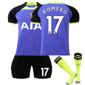 ROMERO #17 Tottenham Hotspur F.C Away Jersey 2022/23 Soccer Jersey Kit Football T-shirt Set For Adult Kids