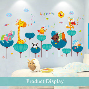 Creative Cartoon Removable 3D Wall Stickers Under The Sea World Colorful Seaweed Decal For Children Room-01