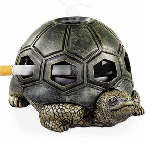 Cigarettes Outdoor Ashtrays with Lid Cute Turtle Ash Tray for Home Office Decor