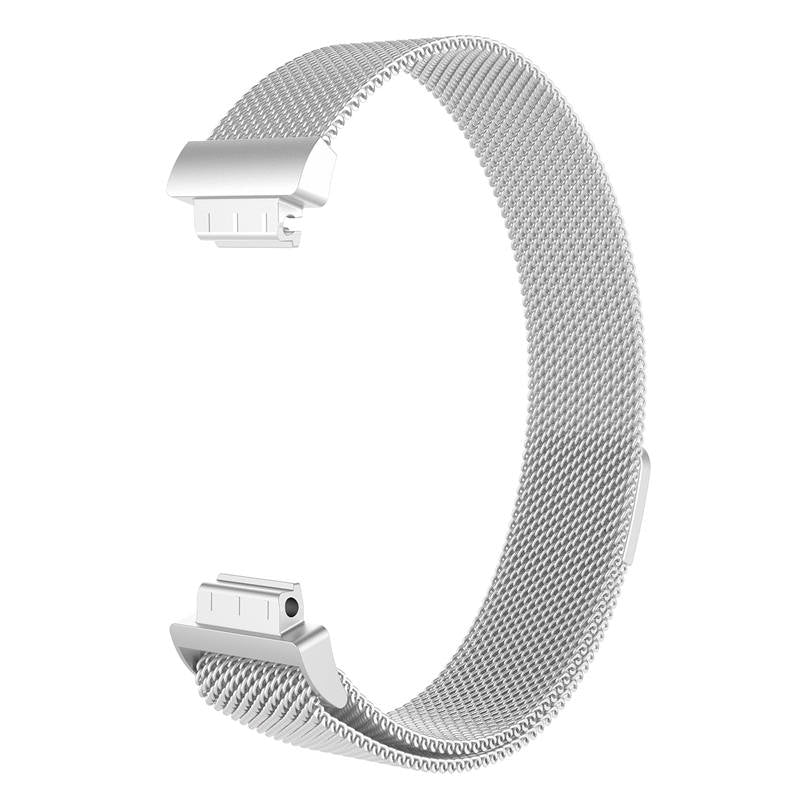 Stainless Steel Metal Replacement Strap Magnet Buckle For Fitbit Inspire HR-Silver