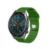 Wave Style Silicone Watch Band For Samsung Galaxy Watch 42/46mm Gear S3 Frontier/Classic(Green)