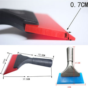 Small Squeegee for Mirror Glass Window Cleaner with Non-Slip Handle-Random Color