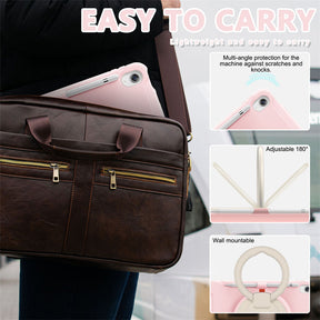 Tablet Case For iPad 10th Full Body Protection with 360¡ã Stand Portable-Pink