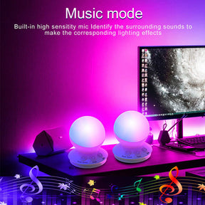 RGB Voice-Activated Pickup Lamp Rechargeable Discoloration Night Light