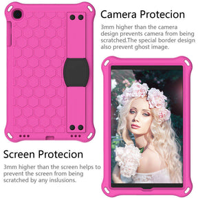 Hive SamSung Tab A 10.1 T510/T515(2019) Tablet Case Durable Stand Cover With Shoulder Strap-RoseBlack