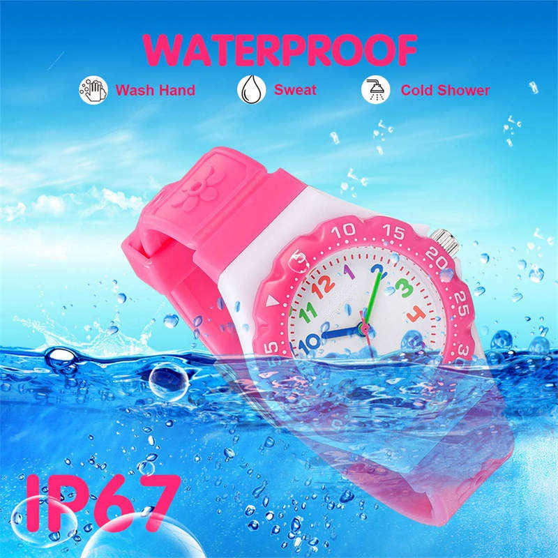 Girls Waterproof Quartz Watch Fashion Watch-RoseRed