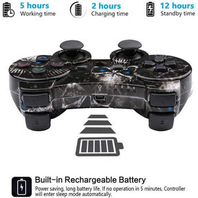 Wireless Controller with High Performance Motion Sense Double Vibration for PS3-Black