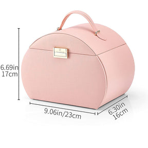 Princess Style Jewelry Box Multi-layer Large Capacity Fabulous Girls Gift-Cherry Pink