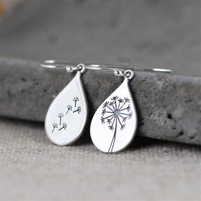 Dandelion Water Drop Earrings for Women Teen Girls