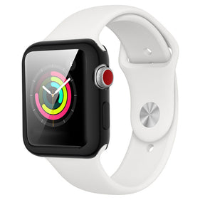 TPU Plated Cover Scratch-Proof Smartwatch Protective Case for iWatch Series SE/6/5/4/3/2/1-Black