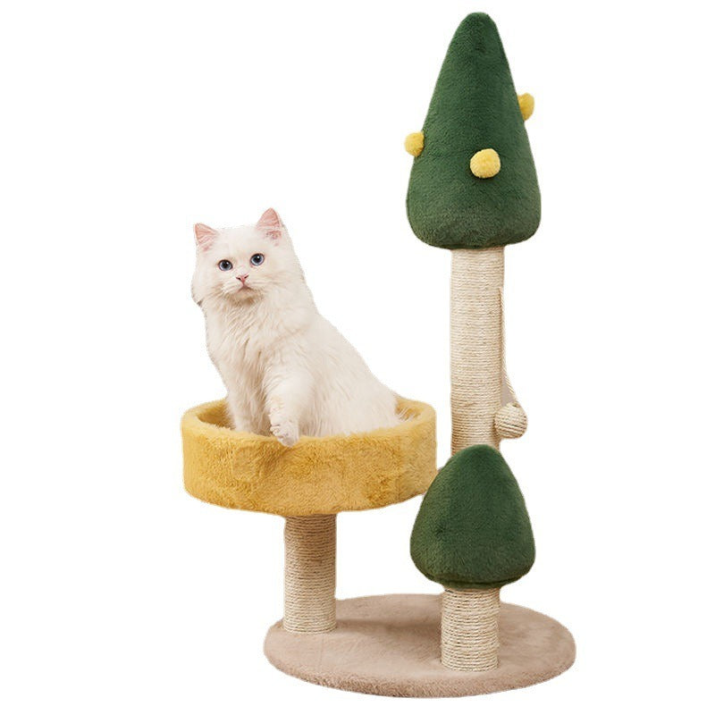 PineTree Cat Tree for Indoor Cats Tower Sisal Scratching Post