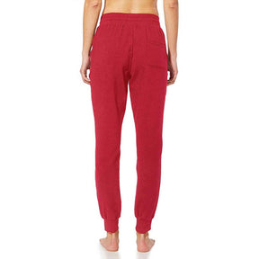 Womens Yoga Jogging Pants Cotton Casual Sports Pants-Red