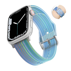 Jelly Silicone Sports iWatch Band for Apple Watch Series 8/7/6/5/4/3/2/1/SE-08