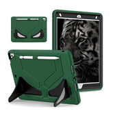 Protective Cover for Samsung Tab A8 with Kickstand Kids Friendly-GreenBlack