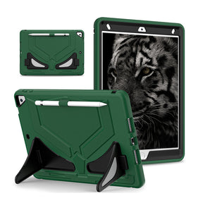 Protective Cover for Samsung Tab A8 with Kickstand Kids Friendly-GreenBlack