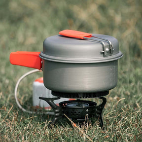 Camping Cookware Pots and Pans Set with Heat Exchanger Outdoor Cooking Equipment