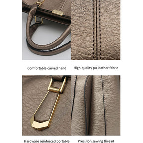 Womens Fashion Handbags Top Handle High Capacity Tote-Bronze