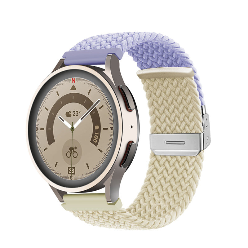 20mm Braided Watchband Fashion Color Matching for Samsung Huawei Watch-11