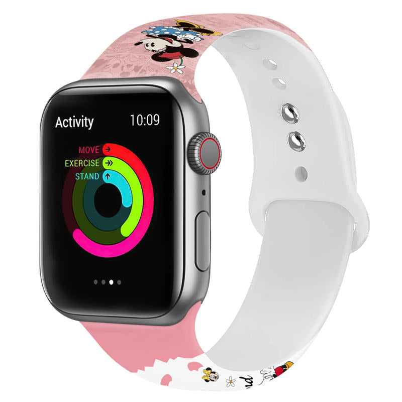 Soft Silicone Cartoon Minnie Mouse Bands for Apple Watch Series SE/6/5/4/3/2/1-C18