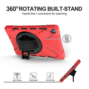 OnePiece Tablet Case Heavy Duty Anti-fall Protective Cover Bulit-in Kickstand For Huawei MatePad Pro 5G 10.8inch 2020-Red
