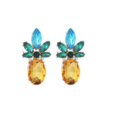 Rhinestone Pineapple Earrings Jewellery Gifts for Women Teens Girl