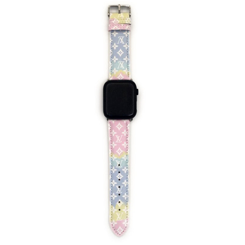 Leather Watch Band Street Fashion Strap for iWatch Series 6/5/4/3/2/1/SE-F