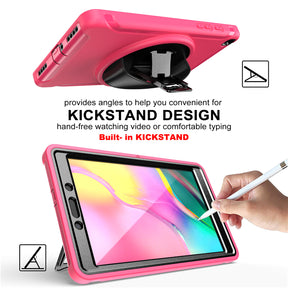 Spider Man 3-Layer Heavy Duty Case For Samsung Tab A 8inch (2019) T290/T295-Rose Red