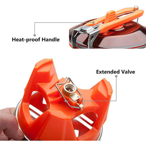 Outdoor Propane Camp Cooking Gear Portable Pot/Jet Burner Set for Hiking Emergency Use