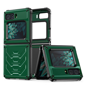 Armorer Full-Body Rugged Protection Case for Moto RAZR 5G Flip Phone 2022-ArmyGreen