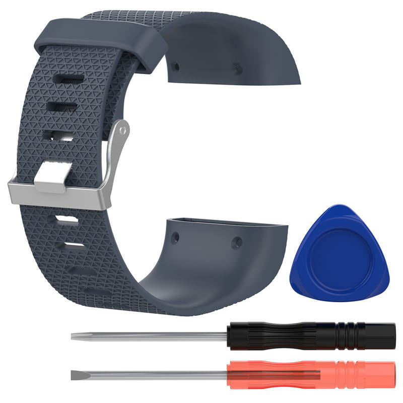 Soft Silicone Band For Fitbit Surge Smart Watch Replacement Accessories-Rock Cyan