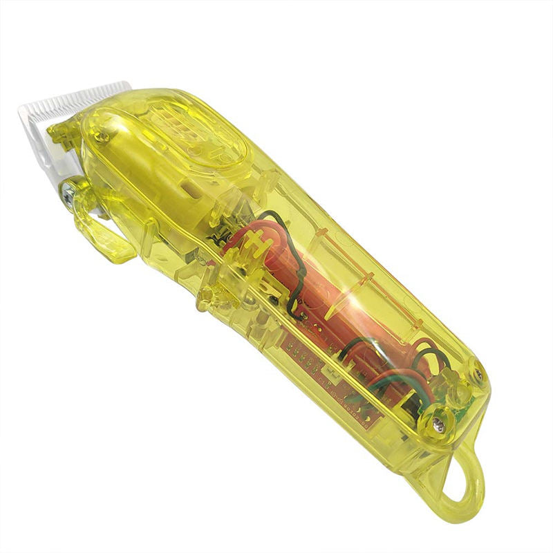 Clear DIY Back Housing Transparent Back Cover for Wahl 5-Star Series Magic Clipper Cordless 8148-Yellow