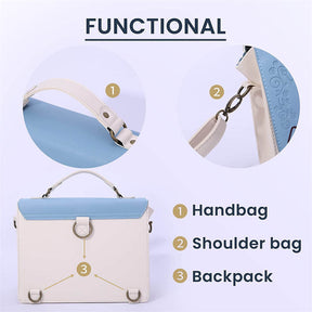 Women Vintage Messenger Bag Lolita Cute Handbags for Girls-Blue