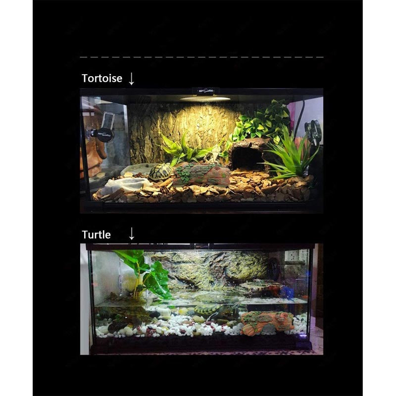 Reptile Resin Wood Aquarium Cave Decor for Fish Shrimp-A