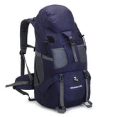 50L Hiking Backpack Waterproof Lightweight Suitable for Outdoor Camping Travel-Purple