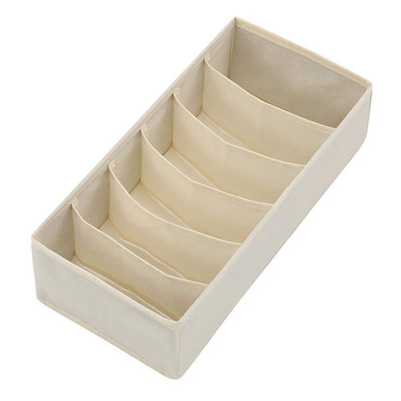 Simple Houseware Closet Underwear Organizer Drawer Divider 4 Set Beige