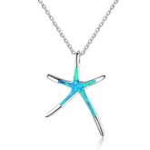 Ocean Starfish Pendant Necklace Valentine Gifts for Women Girlfriend