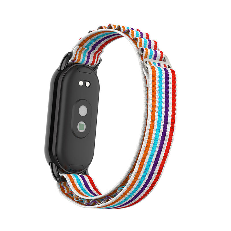 Nylon Sports Strap with Adjustable Metal G-hook for Mi 8 Watch-Colorful B